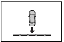 Subaru Solterra RCTA radar reflection from metal surfaces example