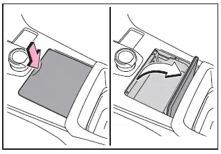 Subaru Solterra auxiliary storage box opening