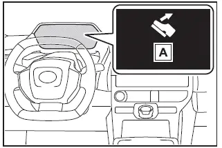 Subaru Solterra low speed acceleration suppression warning display