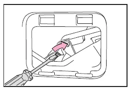 Subaru Solterra emergency back door release lever operation