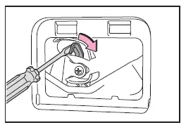 Subaru Solterra manual back door release lever operation