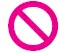 Subaru Solterra prohibition symbol do not perform action
