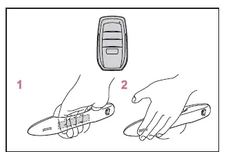 Subaru Solterra smart entry door handle unlocking and locking sensor location