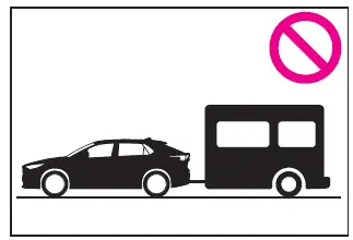 Subaru Solterra not designed for trailer towing illustration