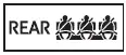 Subaru Solterra rear seat belt reminder lights