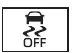 Subaru Solterra vehicle stability control OFF indicator